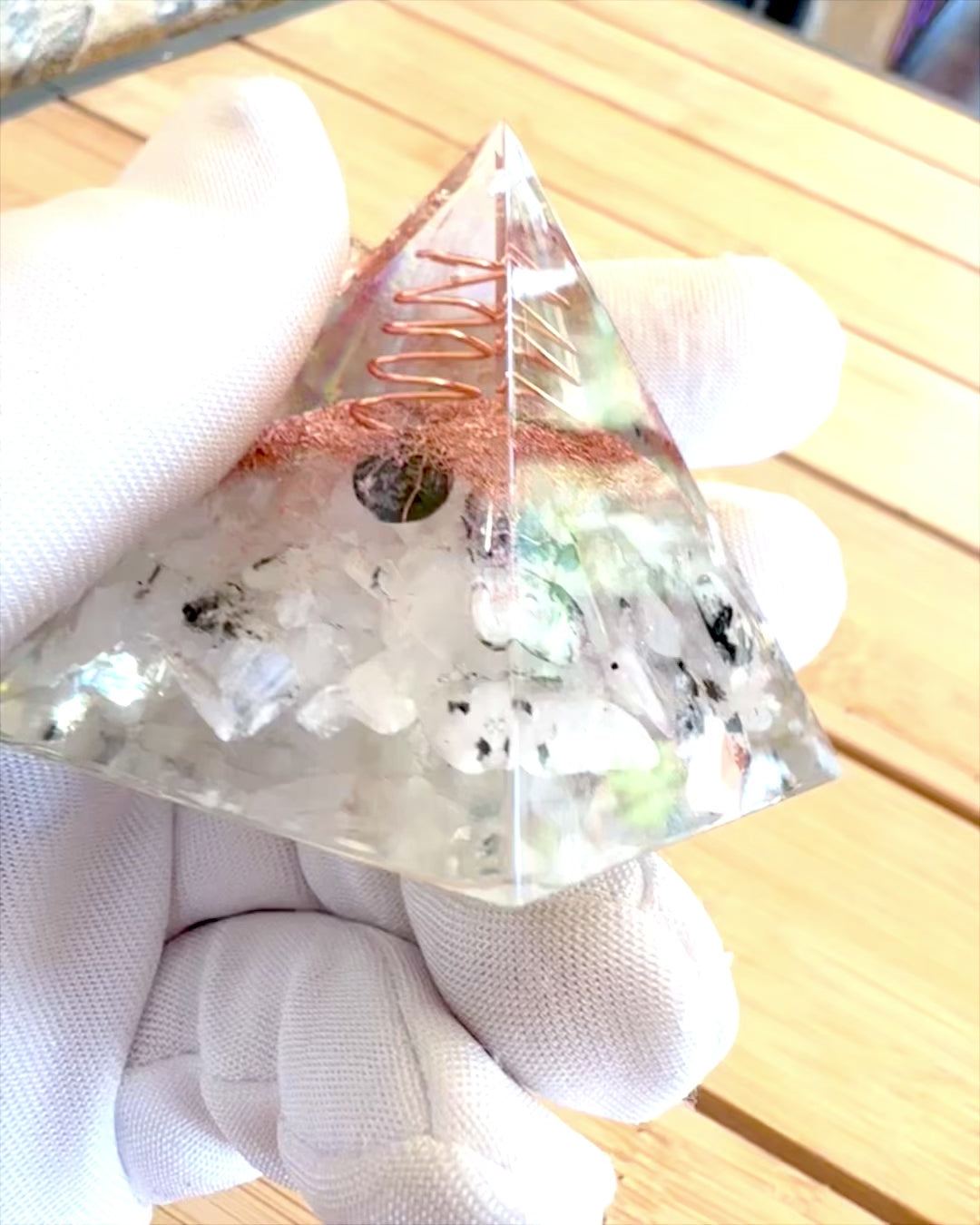 Piramide Energetica orgonica "Copper Harmony"