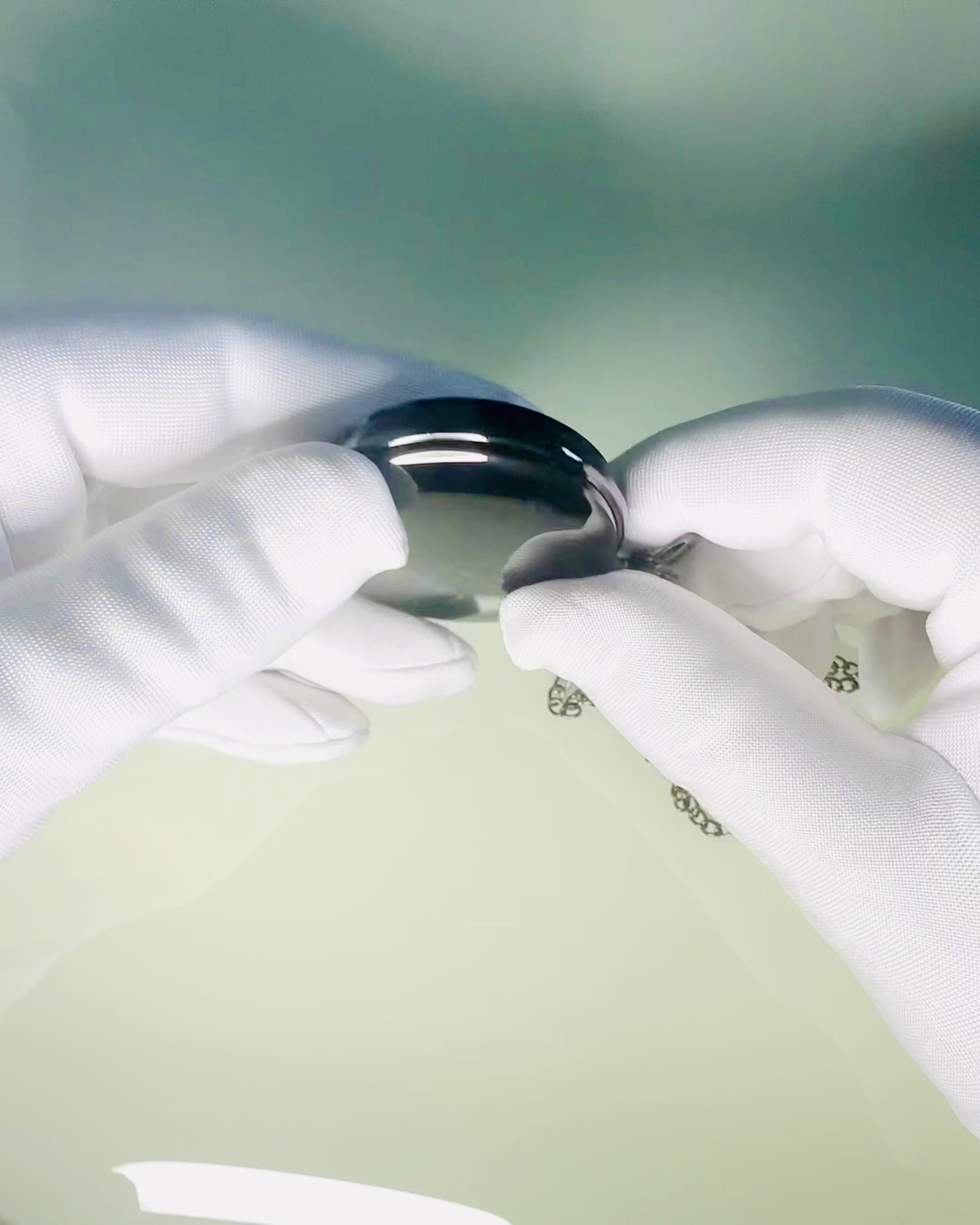 Montre de poche noire "Klasyczny Elegans" avec possibilité de gravure