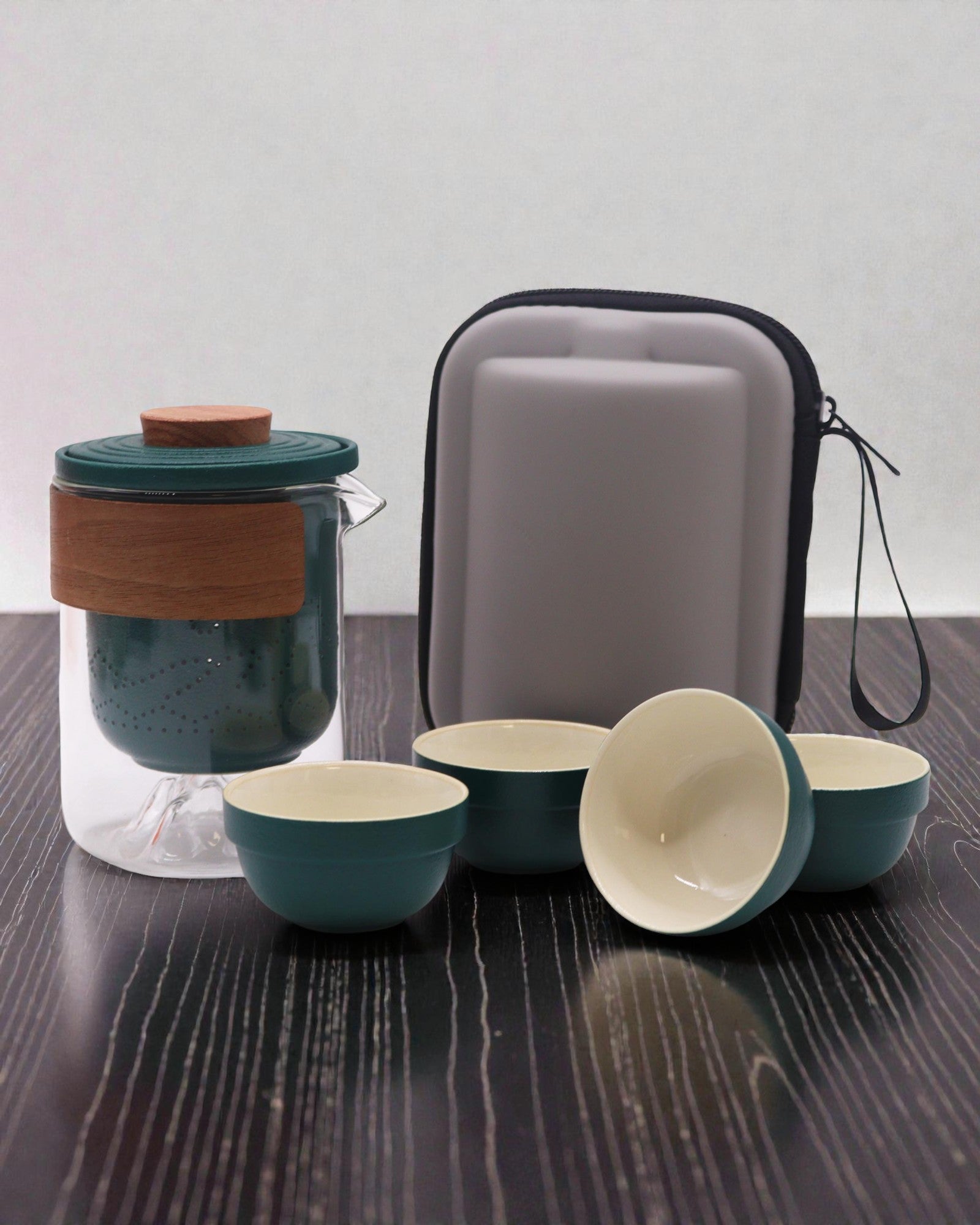 Bergexpedition – Reise-Teeset mit 4 Tassen