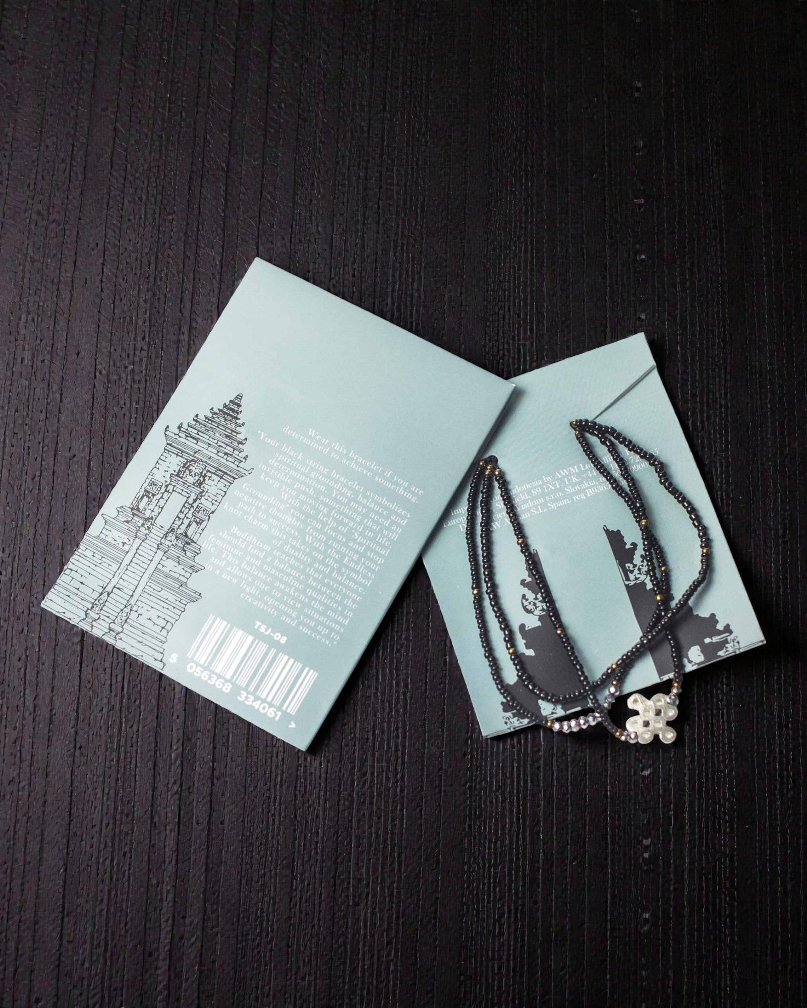 Tempelarmband aus Schnur Dharma Knot – Spirituelle Erdung