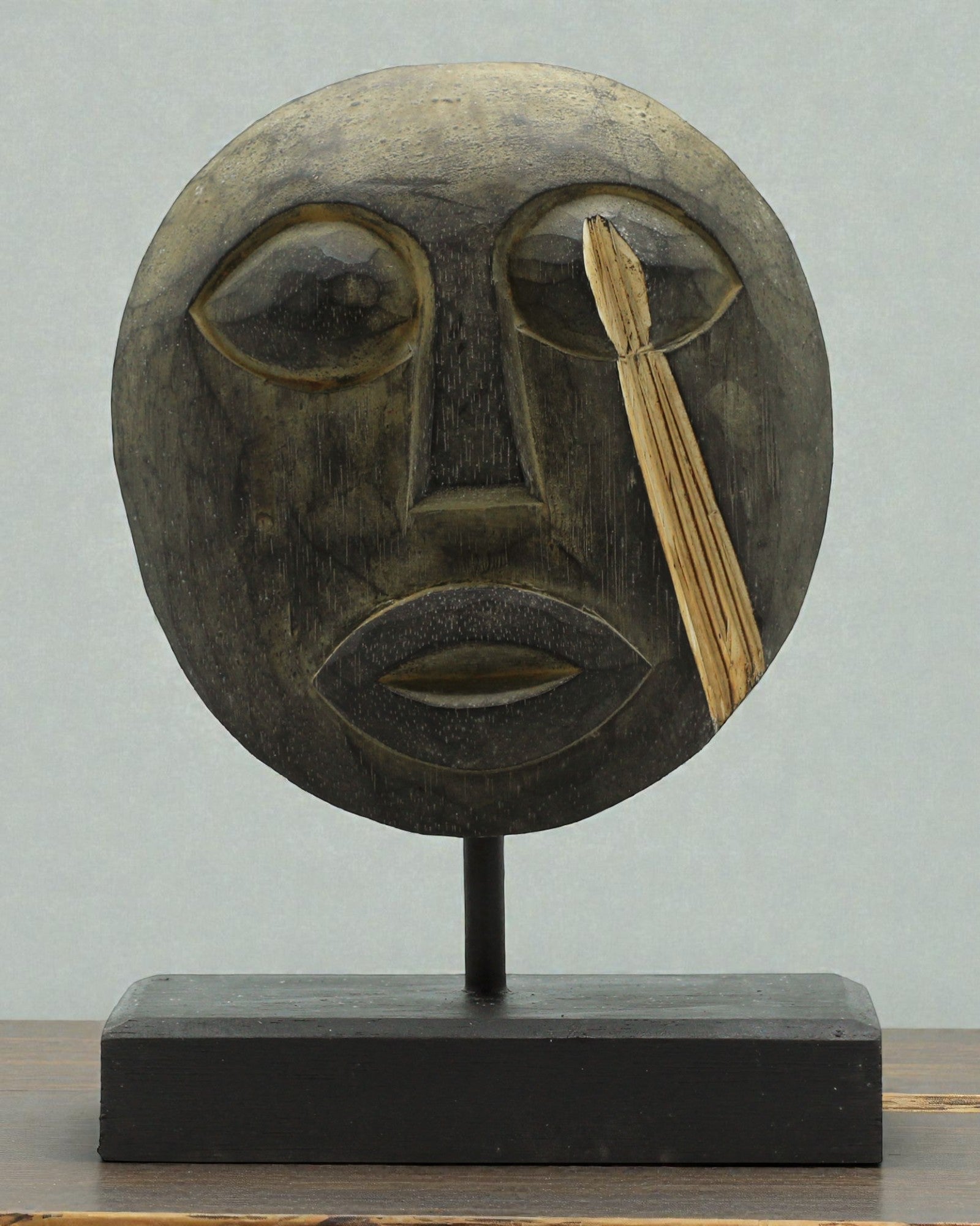 Timoresische Maske Wächter der Ahnen 27x20 cm – Antik