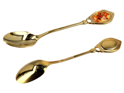 Set de 6 cuillères dorées avec motif des Tournesols de Vincent van Gogh