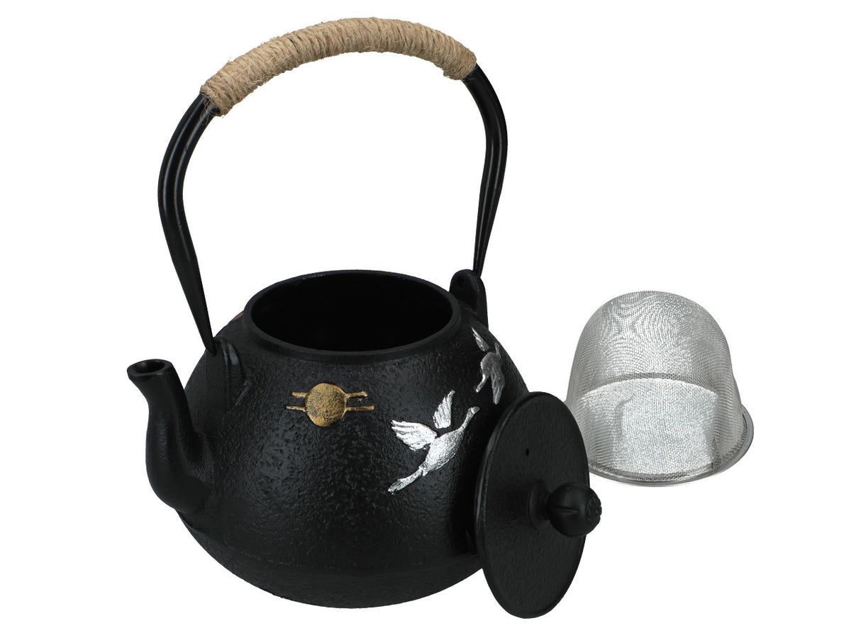 Théière en fonte avec intérieur émaillé de 1200ml et infuseur