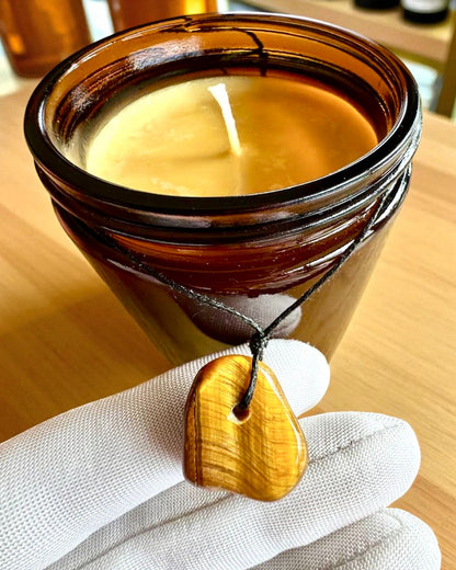 Intentional Candle Tiger Power – Confidence and Prosperity, 250 ml, option to personalize the lid for a gift