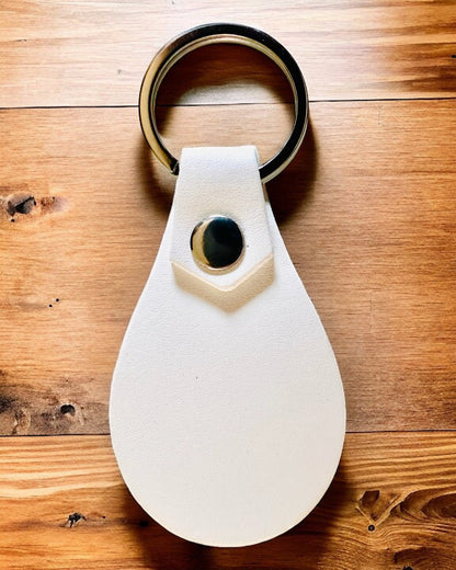 Porte-clés en cuir PU personnalisable avec gravure - Disponible en 5 couleurs