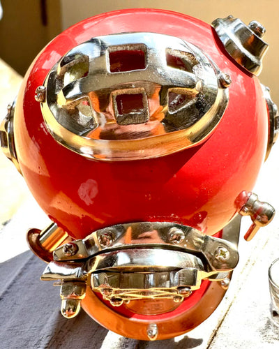 Casco dell'Esploratore degli Abissi - Edizione da Collezione con Possibilità di Incisione, 35 cm, regalo per pompiere o subacqueo