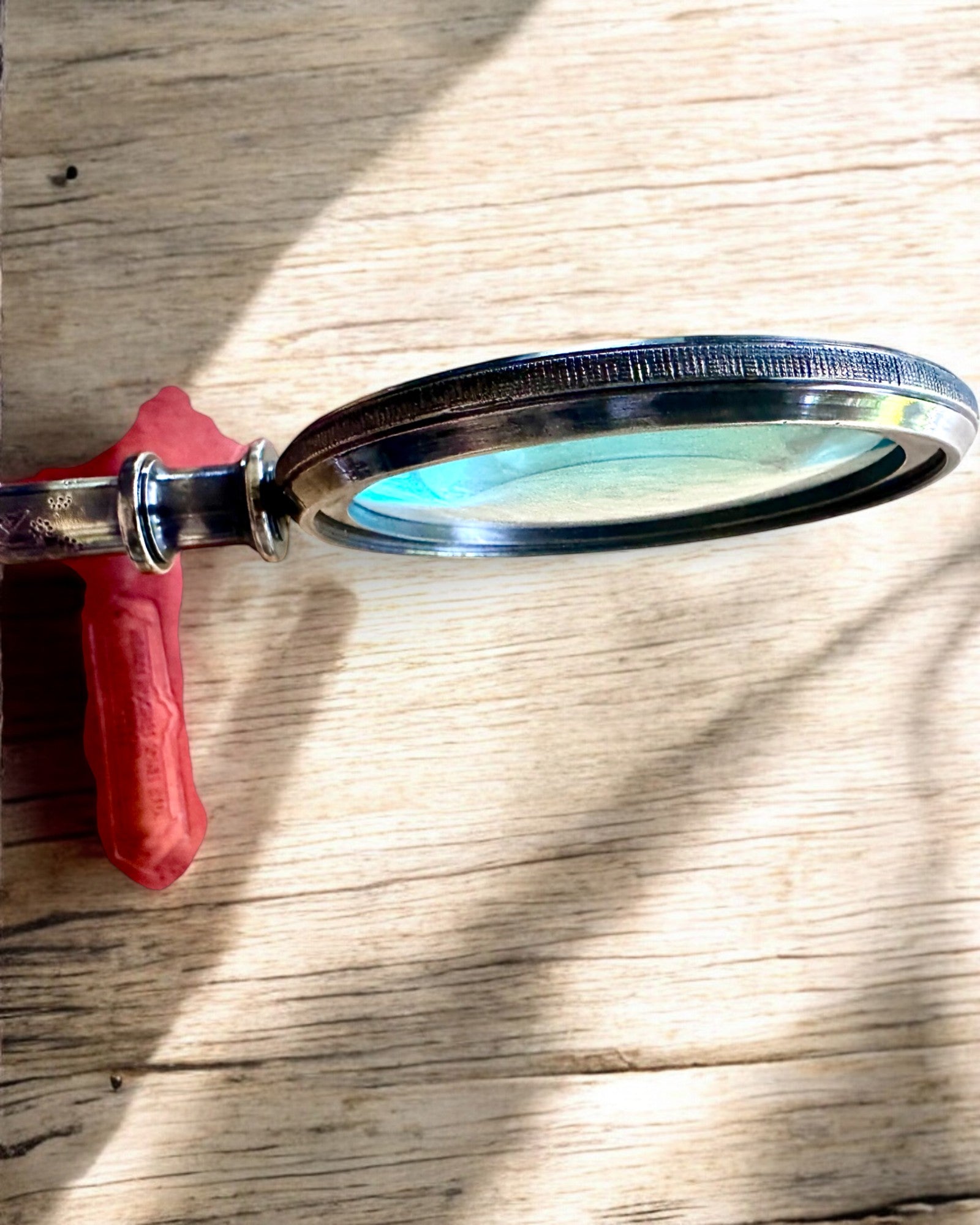 Loupe en Laiton « Navigator 1941 » avec Étui en Cuir – Fait Main, Premium, possibilité de personnalisation pour cadeau