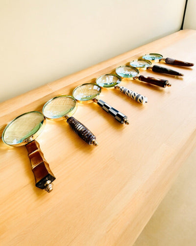 Large Retro Magnifying Glass, personalization option for a gift with engraving - variants available