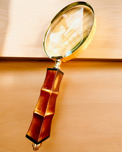 Large Retro Magnifying Glass, personalization option for a gift with engraving - variants available