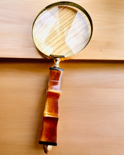 Large Retro Magnifying Glass, personalization option for a gift with engraving - variants available