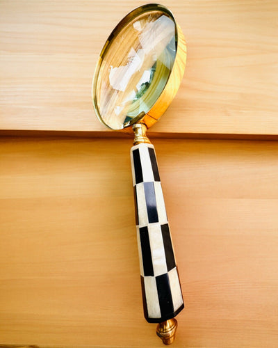 Large Retro Magnifying Glass, personalization option for a gift with engraving - variants available