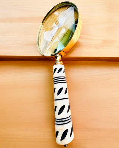 Large Retro Magnifying Glass, personalization option for a gift with engraving - variants available