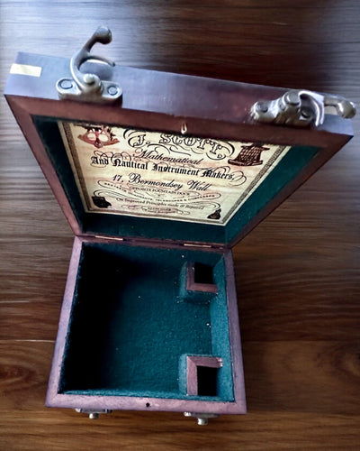 Large Wooden Box for Sextant or Premium Compass "Mariner's Legacy" with Engraving Option