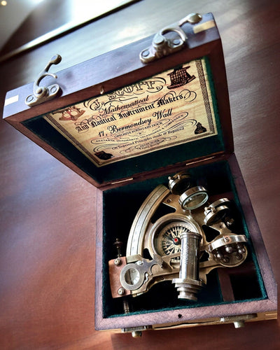 Large Wooden Box for Sextant or Premium Compass "Mariner's Legacy" with Engraving Option