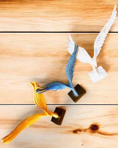 Figurine Élégante d'Ailes d'Ange de 33 cm de hauteur – "Gardiens Ailés", possibilité de personnalisation par gravure pour cadeau, personnalisation, 3 variantes de couleur