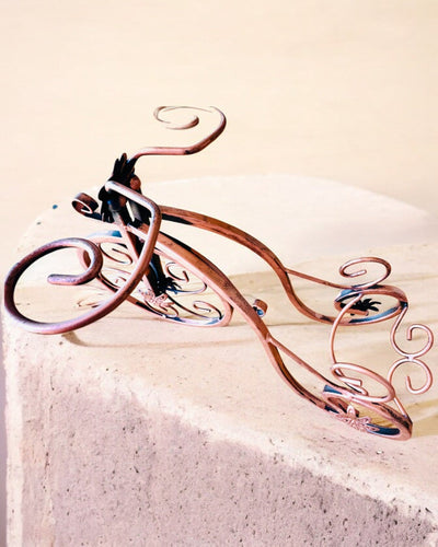 "WineCycle" Bicycle Wine Rack - customizable with engraving for a gift
