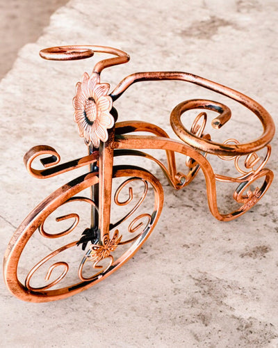 "WineCycle" Bicycle Wine Rack - customizable with engraving for a gift