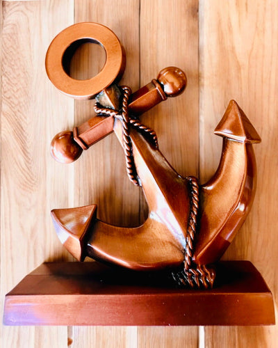 Ancre Décorative en Aluminium - Élégante Décoration avec Possibilité de Gravure - 3 variantes de couleur