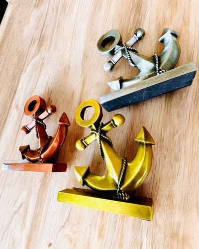 Ancre Décorative en Aluminium - Élégante Décoration avec Possibilité de Gravure - 3 variantes de couleur