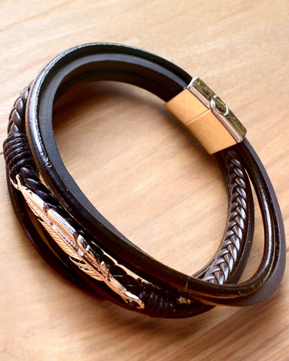 "Eagle" Bracelet with Engraving Option, 3 Color Variants