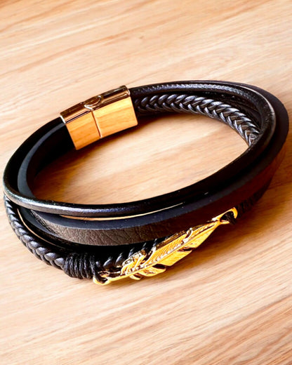 "Eagle" Bracelet with Engraving Option, 3 Color Variants