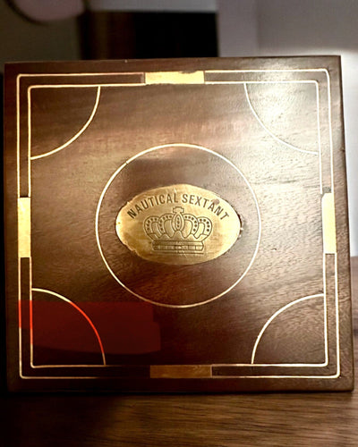 Large Wooden Box for Sextant or Premium Compass "Mariner's Legacy" with Engraving Option