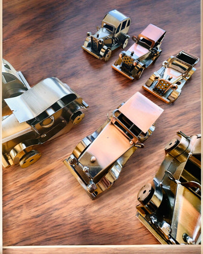 Voiture classique rétro, voiture, en fer - Collection "Vintage Drive", modèle de voiture, personnalisation par gravure pour cadeau