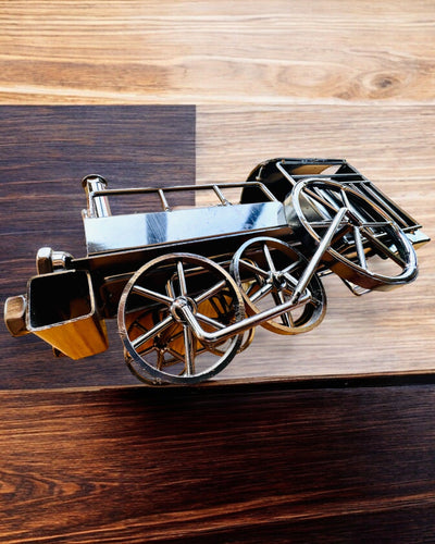 Iron Locomotive "Retro Express" – decoration, model, handmade with engraving option for a gift