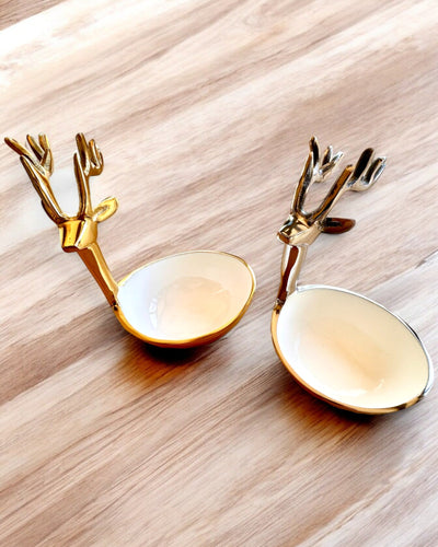 Elegant Bowl Horned Beauty – Handicraft from India, personalization with engraving