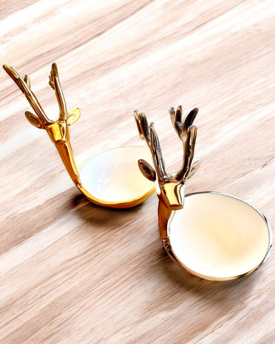 Elegant Bowl Horned Beauty – Handicraft from India, personalization with engraving