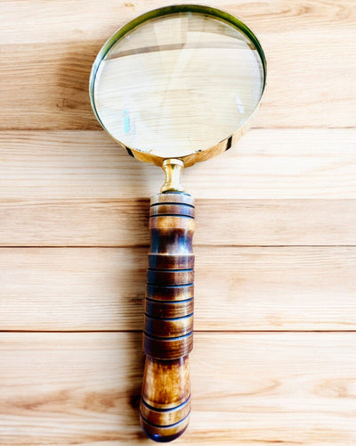 Large Retro Magnifying Glass, personalization option for a gift with engraving - variants available