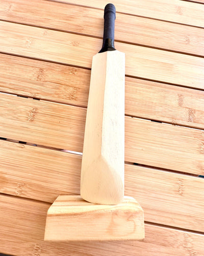 Mazza da Cricket in Legno con Supporto - decorazione, Ideale come Regalo con Opzione di Incisione