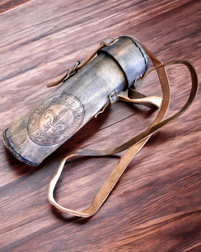 Lunetta Premium "Voyager" con Lunetta Incisa e Custodia in Pelle Naturale, possibilità di personalizzazione con incisione per regalo