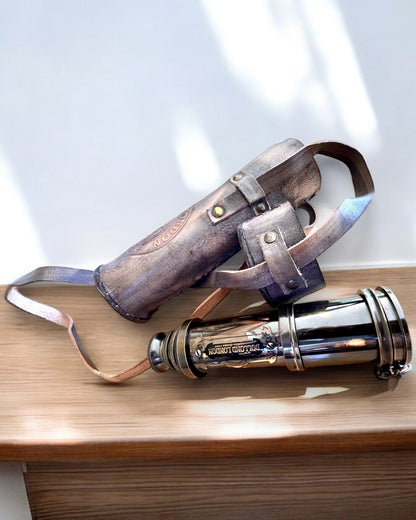 Lunette Premium "Voyager" avec Lunette Gravée et Étui en Cuir Véritable, possibilité de personnalisation par gravure pour cadeau