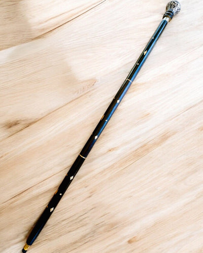 Spazierstock "Majestätsstock" aus Holz, handgefertigt, Gravur möglich, 2 Varianten zur Auswahl