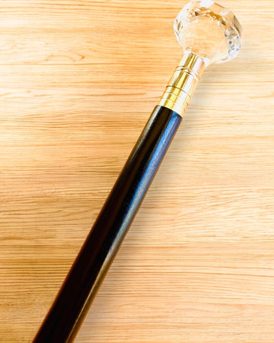 Bastone da passeggio "Biały Diament" - Legno fatto a mano, possibilità di incisione