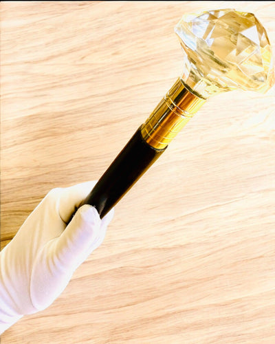 Bastone da passeggio "Biały Diament" - Legno fatto a mano, possibilità di incisione