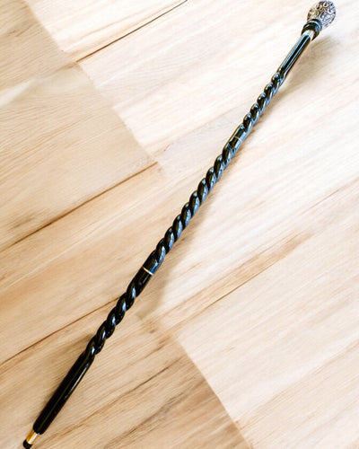 Spazierstock "Majestätsstock" aus Holz, handgefertigt, Gravur möglich, 2 Varianten zur Auswahl