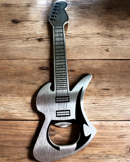 Apribottiglie Chitarra Rock'n'Open, 2 varianti, personalizzazione con incisione per regalo