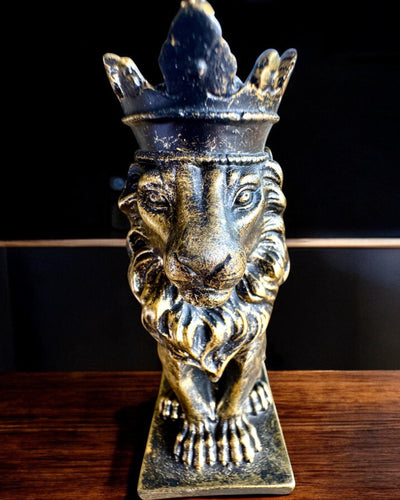 Il Re Leone – Figurina decorativa compatta da 14,5 cm con opzione di incisione per regalo