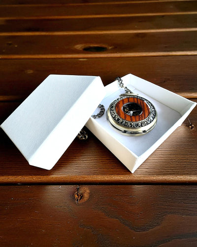 Montre de poche « Veritas Tempus » – chronomètre mécanique avec possibilité de gravure pour cadeau, 2 variantes au choix