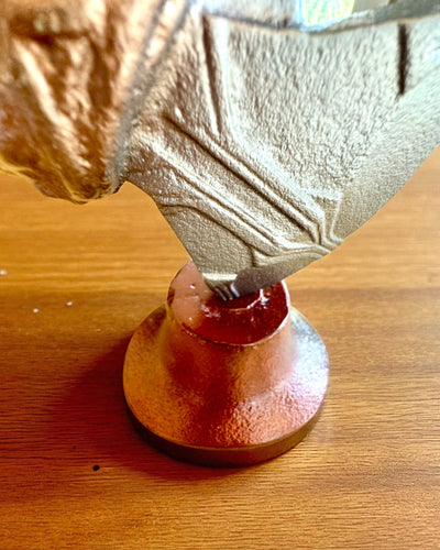 Storm Relic – martello decorativo con base, 26 cm, realizzato a mano, possibilità di personalizzazione con incisione per regalo