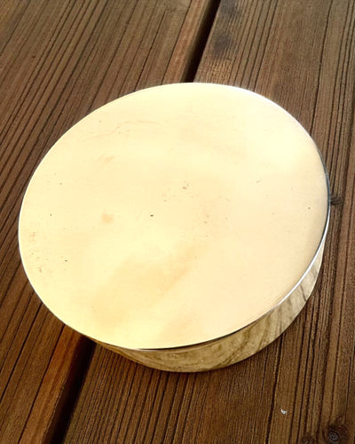 Voyager 7cm Sundial Compass – brass sundial with compass, personalized engraving for a gift