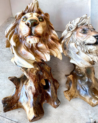 "Lwia Odwaga" - Figurine en résine, 28 cm de hauteur, avec option de gravure pour cadeau