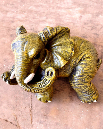 Figurine d'éléphant "Petit Porte-bonheur" avec possibilité de gravure pour cadeau