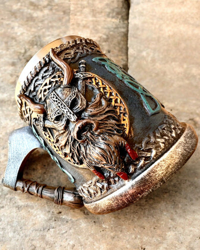 Tasse viking Ragnar's Horn - avec option de gravure pour cadeau, 250 ml