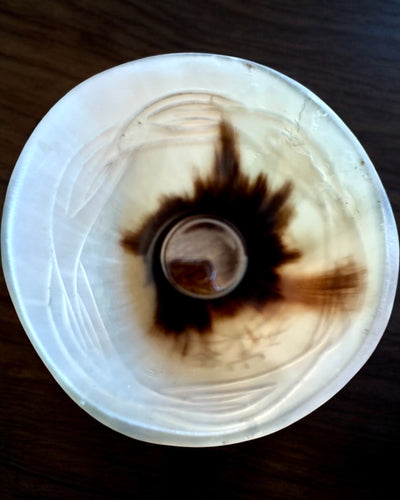 Valknut Petit gobelet en corne de buffle fait main avec des symboles nordiques, possibilité de personnalisation pour cadeau avec gravure