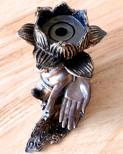 Mystical Hand, Incense Burner, Incense Holder with Flow, personalization with engraving available for gift