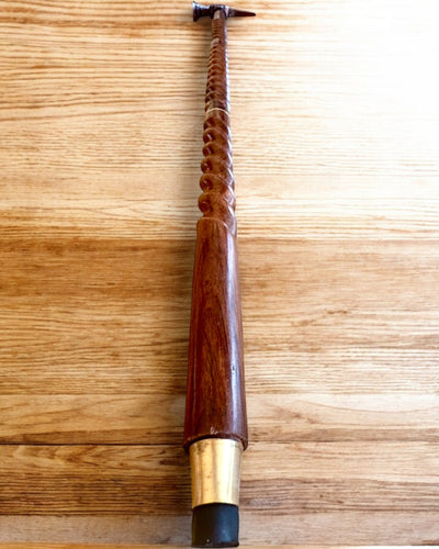 Bastone da passeggio - WIKING con testa a forma di martello da guerra, possibilità di personalizzazione con incisione per regalo