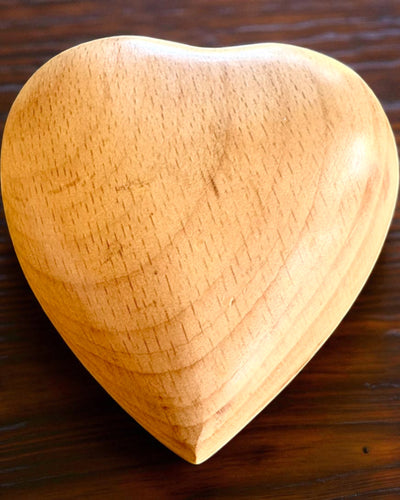 Cœur en bois, boîte de 9 cm pour Sentiment Secret, possibilité de personnalisation avec gravure pour cadeau